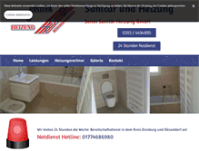 Tablet Screenshot of heizung-ts.com